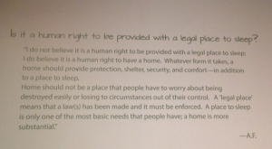 Quote from "Searching for Home" exhibit at History Colorado