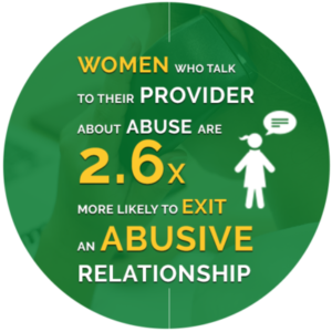Statistic Infographic - 2.6x more likely to exist an abusive relationship