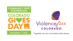 Colorado Gives Day and Violence Free Colorado logos