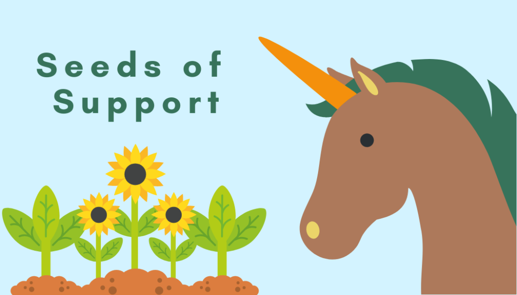 Seeds of support unicorn